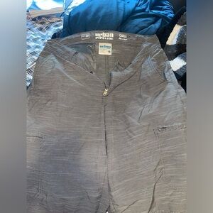 Urban Pipeline Grey flat front shorts.